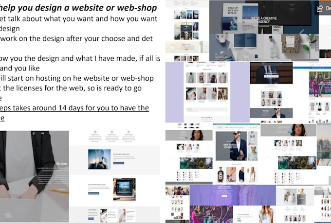hosted and designed website